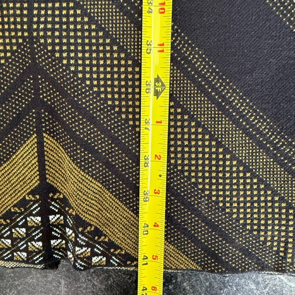 RACHEL Rachel Roy SMALL Black and Green Geometric Midi Dress, NWT - Picture 8 of 11